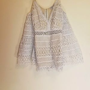 White romper with long sleeves